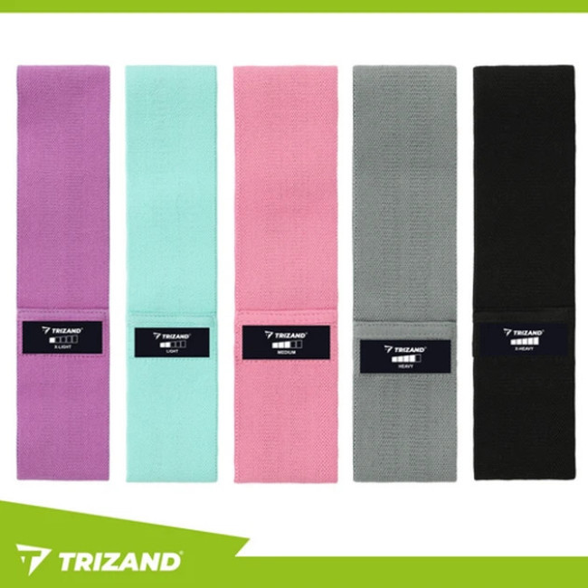 Эспандеры для фитнеса  5 тканевых петель Trizand набор 5 шт 5-35 кг (25877)