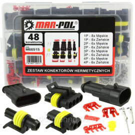 Набір герметичних раз'ємів для електричних контактів MAR-POL 48ел M66515