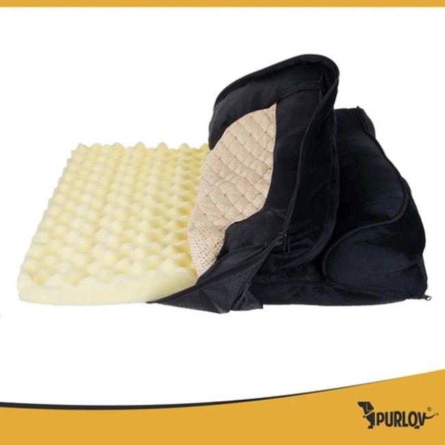 Лежанка для собаки и кошки Purlov 26915 ортопедическая кровать для животных с антискользящим дном размер M - 80x65x19 см