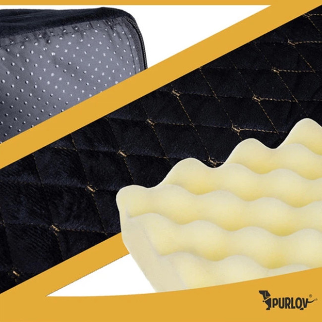 Лежанка для собаки и кошки Purlov 26915 ортопедическая кровать для животных с антискользящим дном размер M - 80x65x19 см