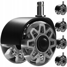 Безшумні роликові колеса для офісного крісла на підшипниках Ruhhy 2.5