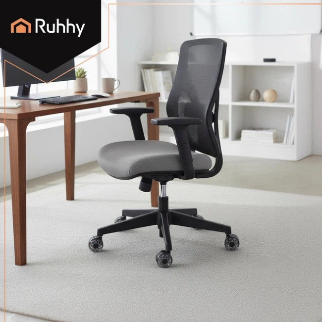 Безшумні роликові колеса для офісного крісла на підшипниках Ruhhy 2.5