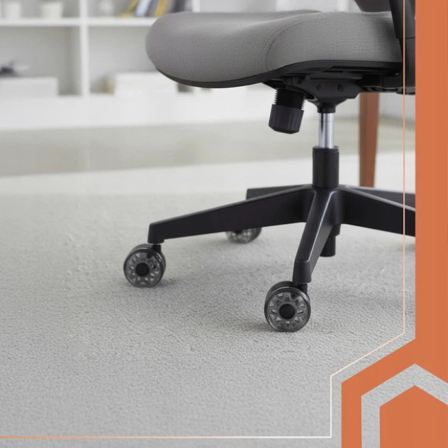 Безшумні роликові колеса для офісного крісла на підшипниках Ruhhy 2.5