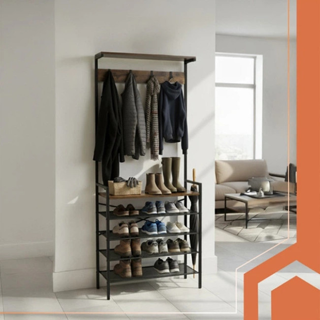 Вешалка для одежды напольная с крючками Ruhhy 27035