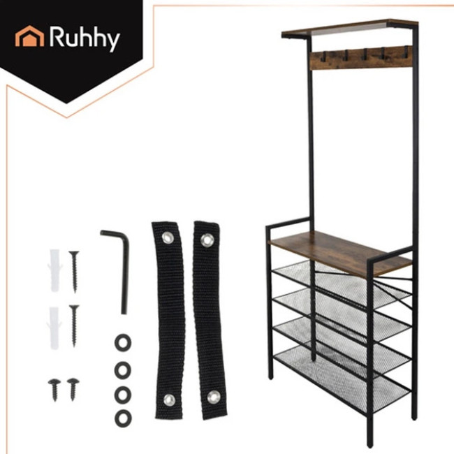 Вешалка для одежды напольная с крючками Ruhhy 27035/n