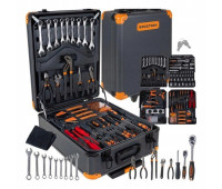 Набор инструментов Bigstren XXL 1000 элементов, алюминиевый чемодан, ключи, торцевые головки, биты (26510)