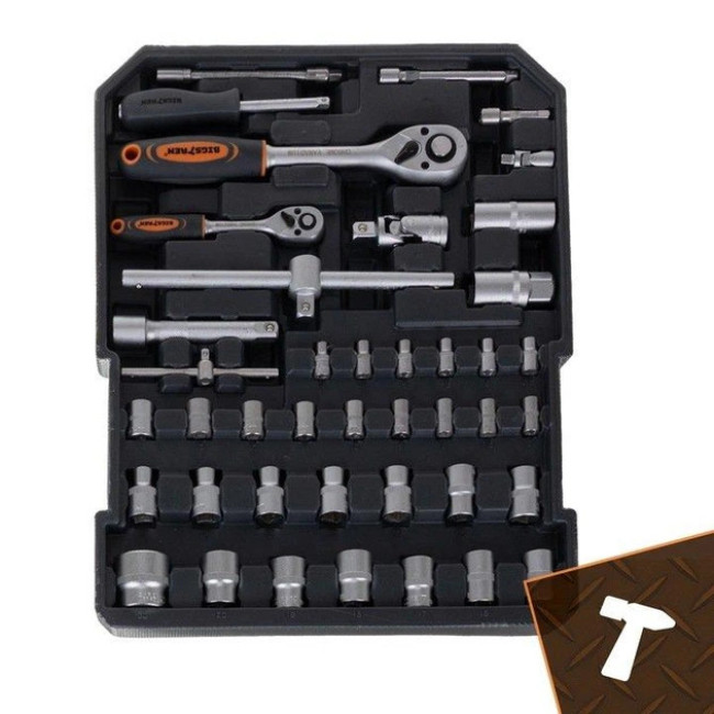 Набор инструментов Bigstren XXL 1000 элементов, алюминиевый чемодан, ключи, торцевые головки, биты (26510)