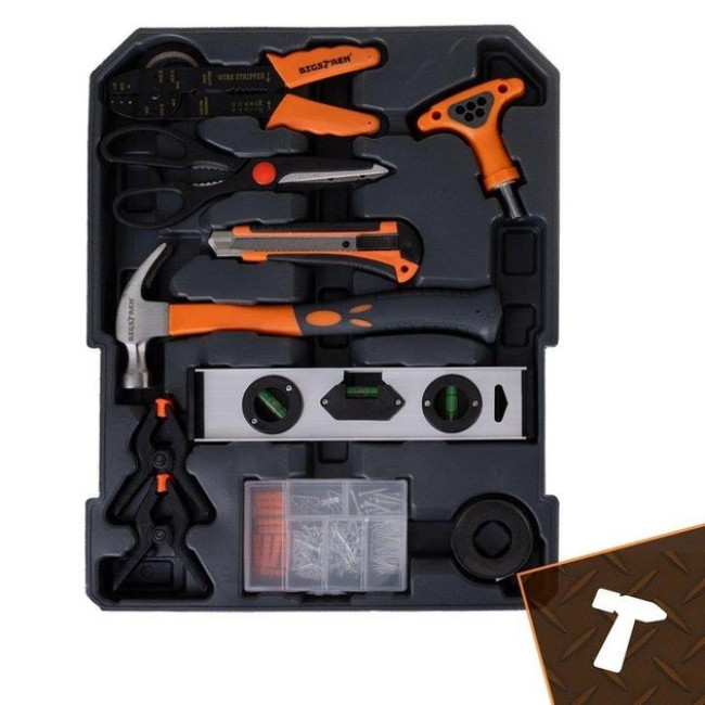 Набор инструментов Bigstren XXL 1000 элементов, алюминиевый чемодан, ключи, торцевые головки, биты (26510)