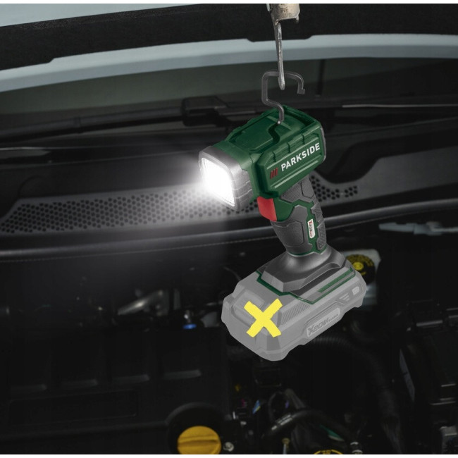 Акумуляторний світлодіодний ліхтар 280 лм 3 Вт Parkside (PLHLA 20-Li C1) Без акумулятора