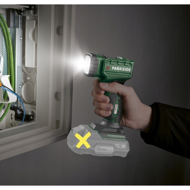 Акумуляторний світлодіодний ліхтар 280 лм 3 Вт Parkside (PLHLA 20-Li C1) Без акумулятора