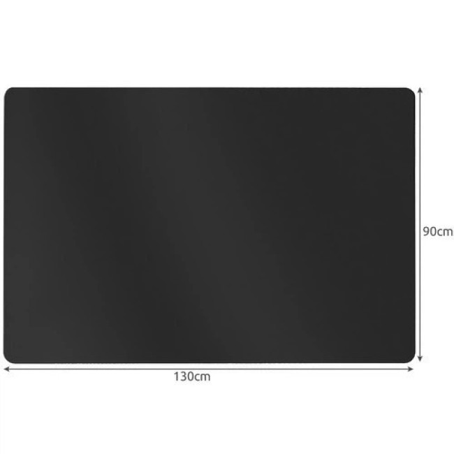 Защитный коврик под офисное или игровое кресло Ruhhy 0.5 мм 130 х 90 см полипропилен Черный (21792)