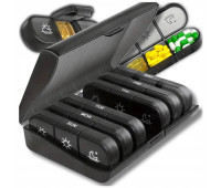 Органайзер для таблеток Ruhhy 7 днів на 3 прийоми в день Чорний (26346)