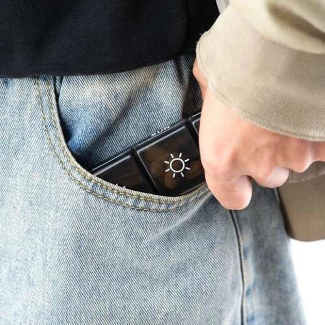 Органайзер для таблеток Ruhhy 7 дней на 3 приема в день Черный (26346)