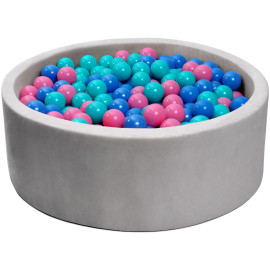 Сухой бассейн с шариками 400шт серый Diego