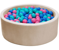 Сухий басейн із шариками 400шт бежевий Дієго