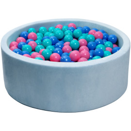 Сухой бассейн с шариками 400шт светло-голубой Diego