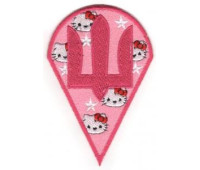 Шеврон SteelCats  Тризуб ДШВ Kitty \ кол \ 100%\ нарукавна емблема (4126)