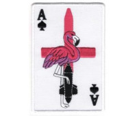 Шеврон SteelCats Фламінго / тк.біла / кол / нарукавна емблема  (11078)