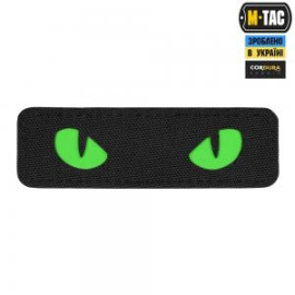 Шеврон M-Tac нашивка Cat Eyes Laser Cut Black/Green/GID (3627)