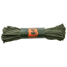 Парашютная веревка Paracord Badger Outdoor 550 30 м - Olive