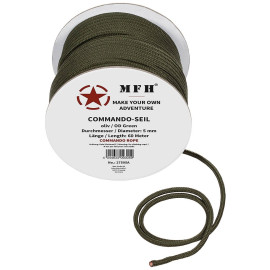 Веревка Paracord MFH 5 мм x 60 м – Od Green 27505A
