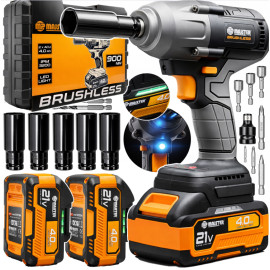 Гайковерт аккумуляторный ударный 900Нм Majster Pro (Польша)