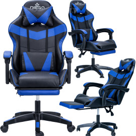 Кресло геймерское DIEGO AERO Black-Blue