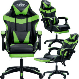 Кресло геймерское DIEGO AERO Black-Green