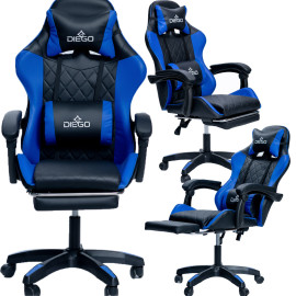 Кресло геймерское DIEGO Phantom RS Black-Blue