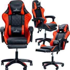 Кресло геймерское DIEGO Phantom RS Black-Red