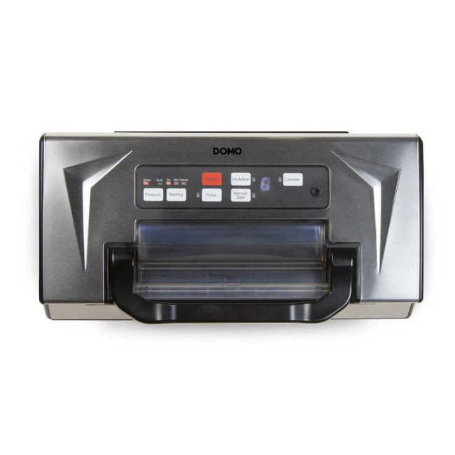 Вакуумный упаковщик DOMO 130 Вт 20 л/мин двойная помпа 0.9 бар + 1 рулон пленки 28 см x 5 м (DO336L)
