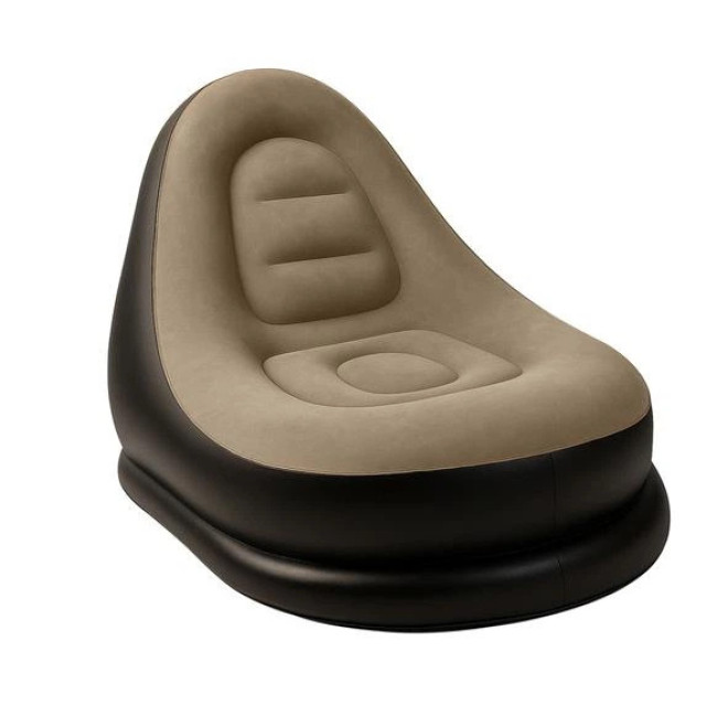 Зручне крісло надувне+пуф підставка для ніг GARDLOV 25365/n