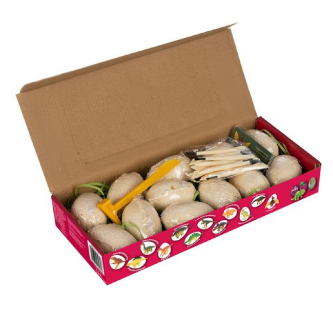 Набор раскопки яйцо динозавра ,12 яиц - 12 динозавров Kruzzel 24982