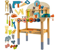 Детська майстерня з дерев'яними інструментами 3в1 Kruzzel 26546