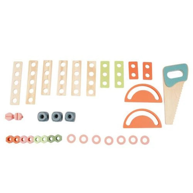 Детская мастерская с деревянными инструментами 3в1 Kruzzel 26546