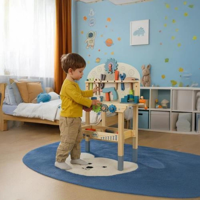 Детська майстерня з дерев'яними інструментами 3в1 Kruzzel 26546