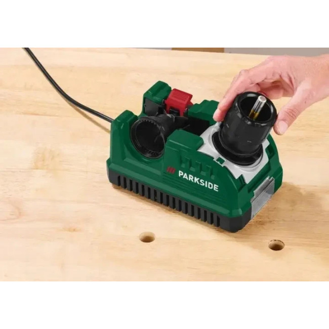 Точильный станок для сверл Parkside PBSG 92 A1, 92 Вт, по металлу, дереву и камню