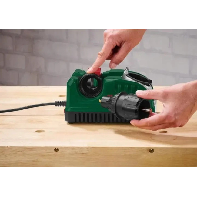 Точильный станок для сверл Parkside PBSG 92 A1, 92 Вт, по металлу, дереву и камню