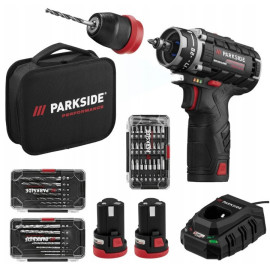 Аккумуляторный шуруповерт Parkside PBSPA 12 E4 12 В, бесщеточный, 2 АКБ