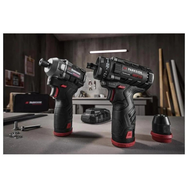 Набір шуруповерт дриль імпакт Parkside Performance PDSSAP 12 A1 PBSPA 12 A1