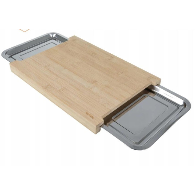 Розділовочна дошка бамбукова з висувними контейнерами 2 шт Ruhhy 25707/n