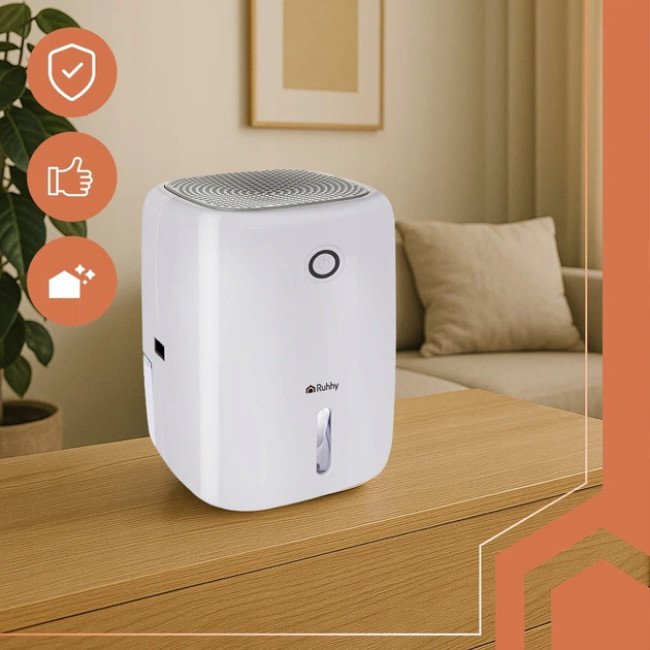 Осушувач повітря, поглинач вологи RUHHY 22.5 Вт 800 мл 330 мл в день Білий (26829)