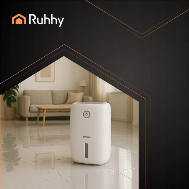 Осушувач повітря, поглинач вологи RUHHY 22.5 Вт 800 мл 330 мл в день Білий (26829)