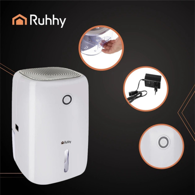 Осушитель воздуха, поглотитель влаги Ruhhy 22.5 Вт 800 мл 330 мл в день Белый (26829)