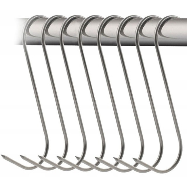 Крючки для копчения мяса S-образная форма 15 шт Kaminer (25553)