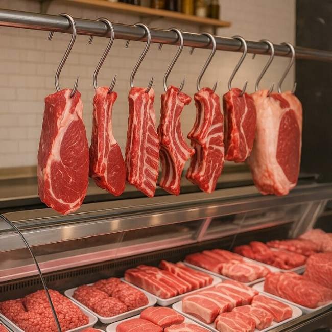 Крючки для копчения мяса S-образная форма 15 шт Kaminer (25553)