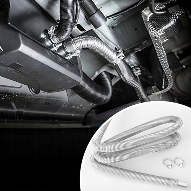 Выхлопная труба для автономного отопителя Mar-Pol диаметр 24 мм длина 200 см + 2 монтажных хомута (M8095012)