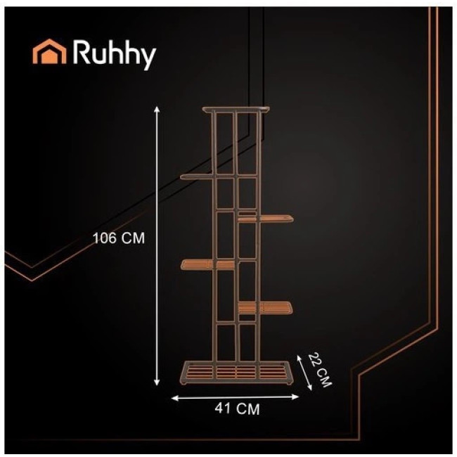 Подставка для цветов Ruhhy 26040 106см металлическая этажерка для комнатных растений
