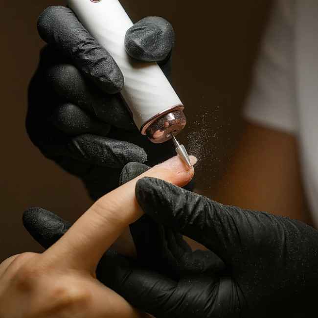 Фрезер для манікюра та педикюру Beautylushh 3 рівня швидкості 15 000 об/хв набір 6 фрез + алмазна фреза (25805)