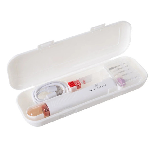 Фрезер для манікюра та педикюру Beautylushh 3 рівня швидкості 15 000 об/хв набір 6 фрез + алмазна фреза (25805)